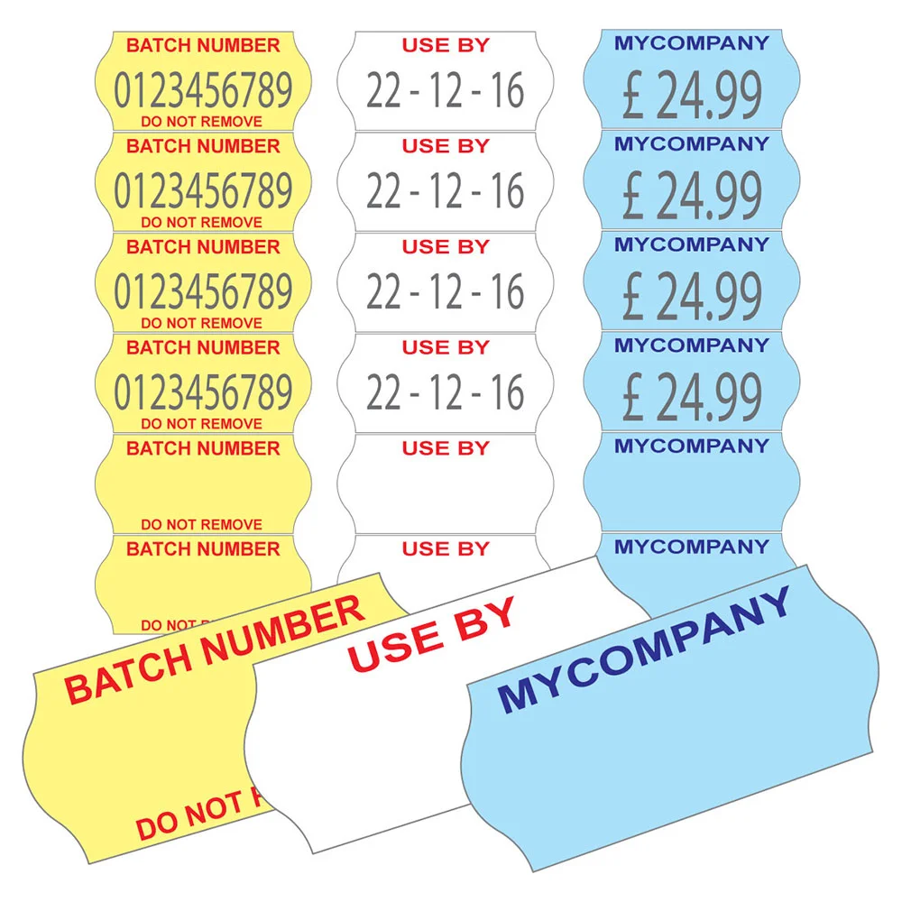 Pricing gun labels