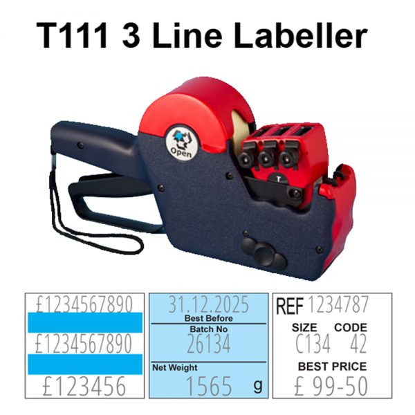 Open T111 Label Guns 600x600 1 1 3 Line Pricing Guns