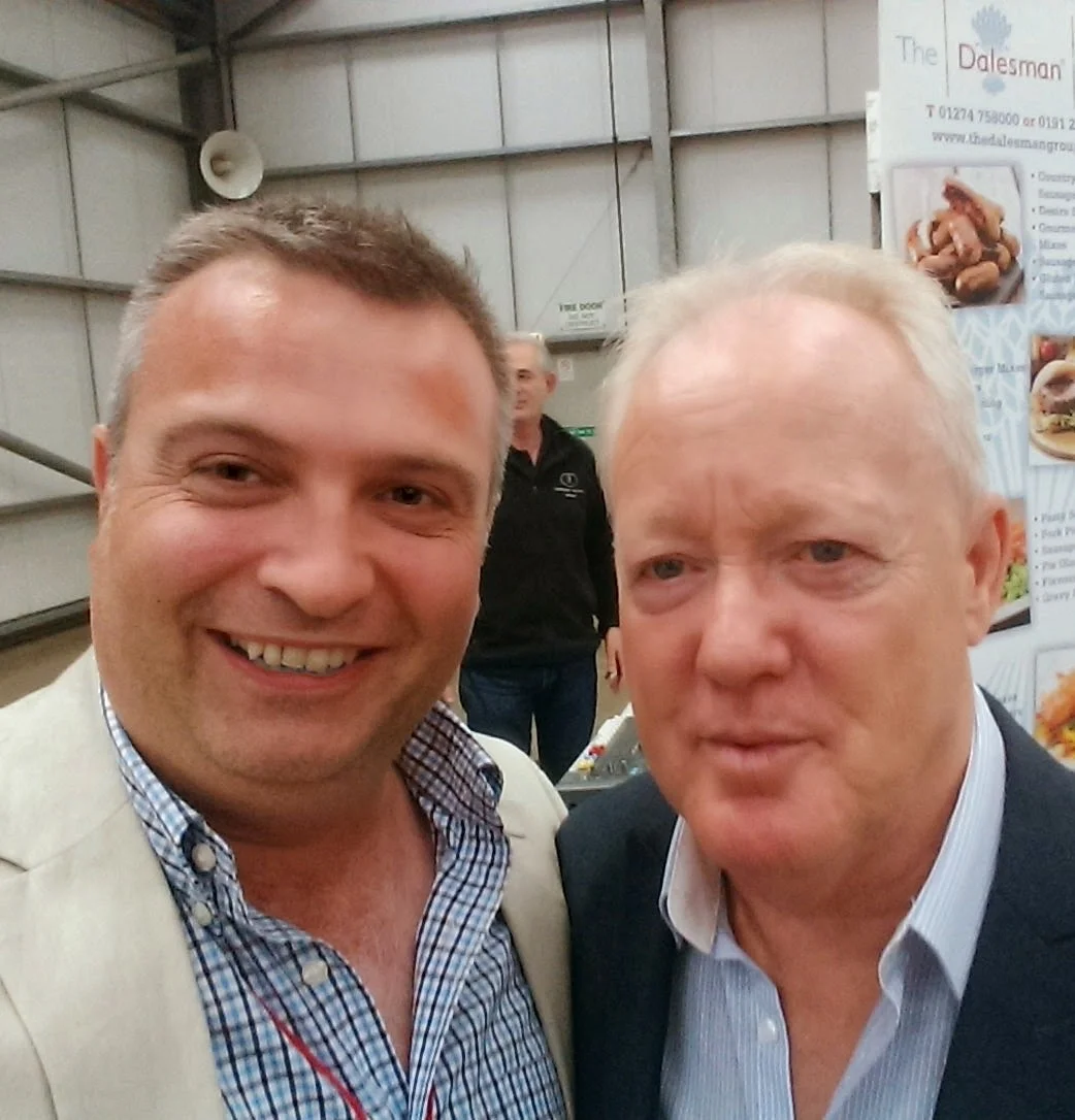 Pete with the late Keith Chegwin