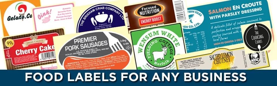 food labels banner