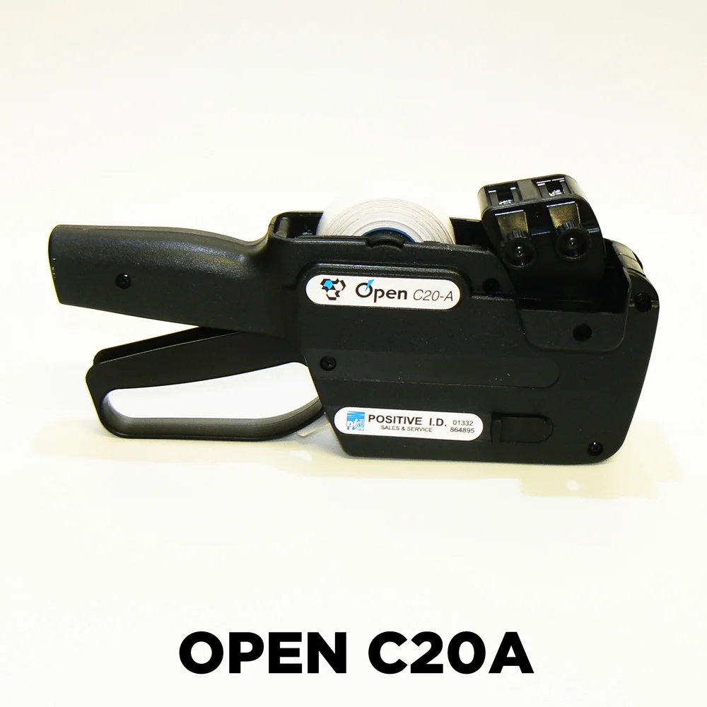 Open C20A alphanumeric labelling gun