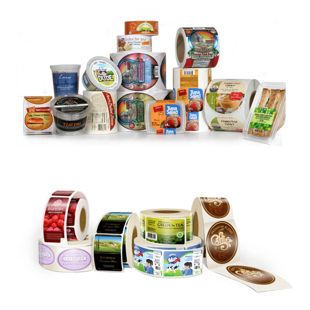 Pre-printed labels on rolls