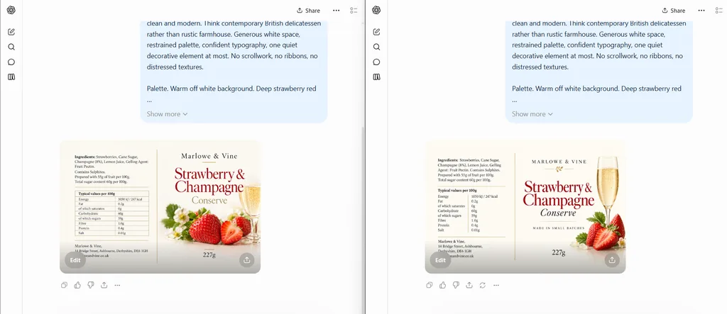 AI Label Design Variation