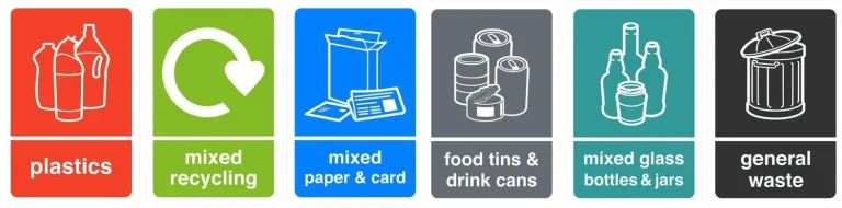 bin label sticker designs