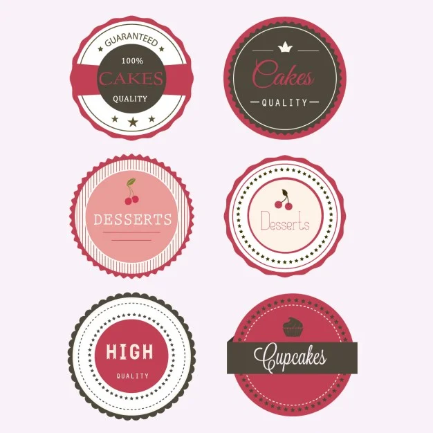 Dessert labels