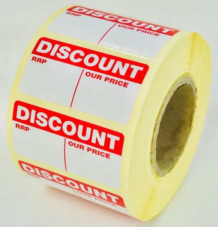 Discount and sale labels