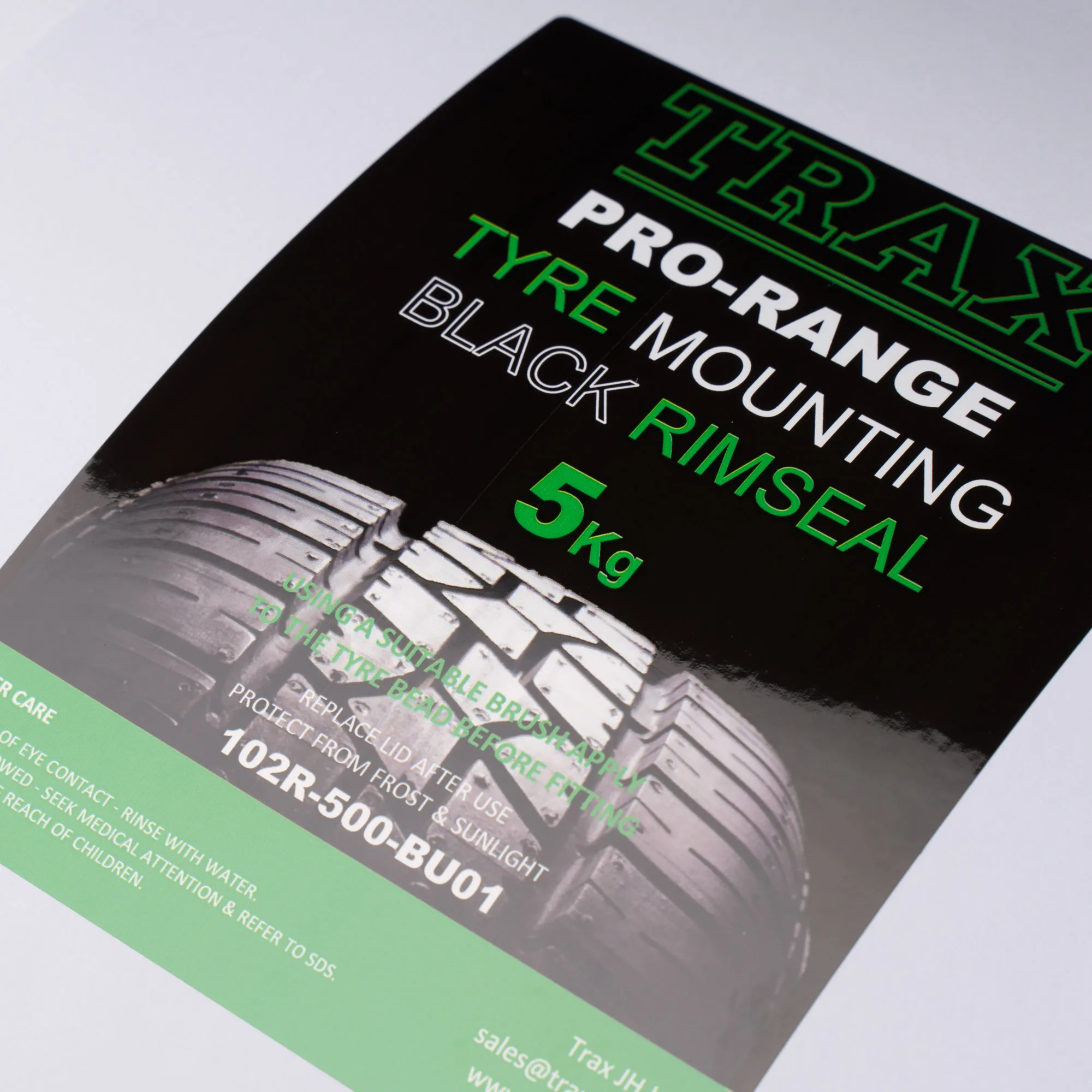 general product label for tyre maintenance product