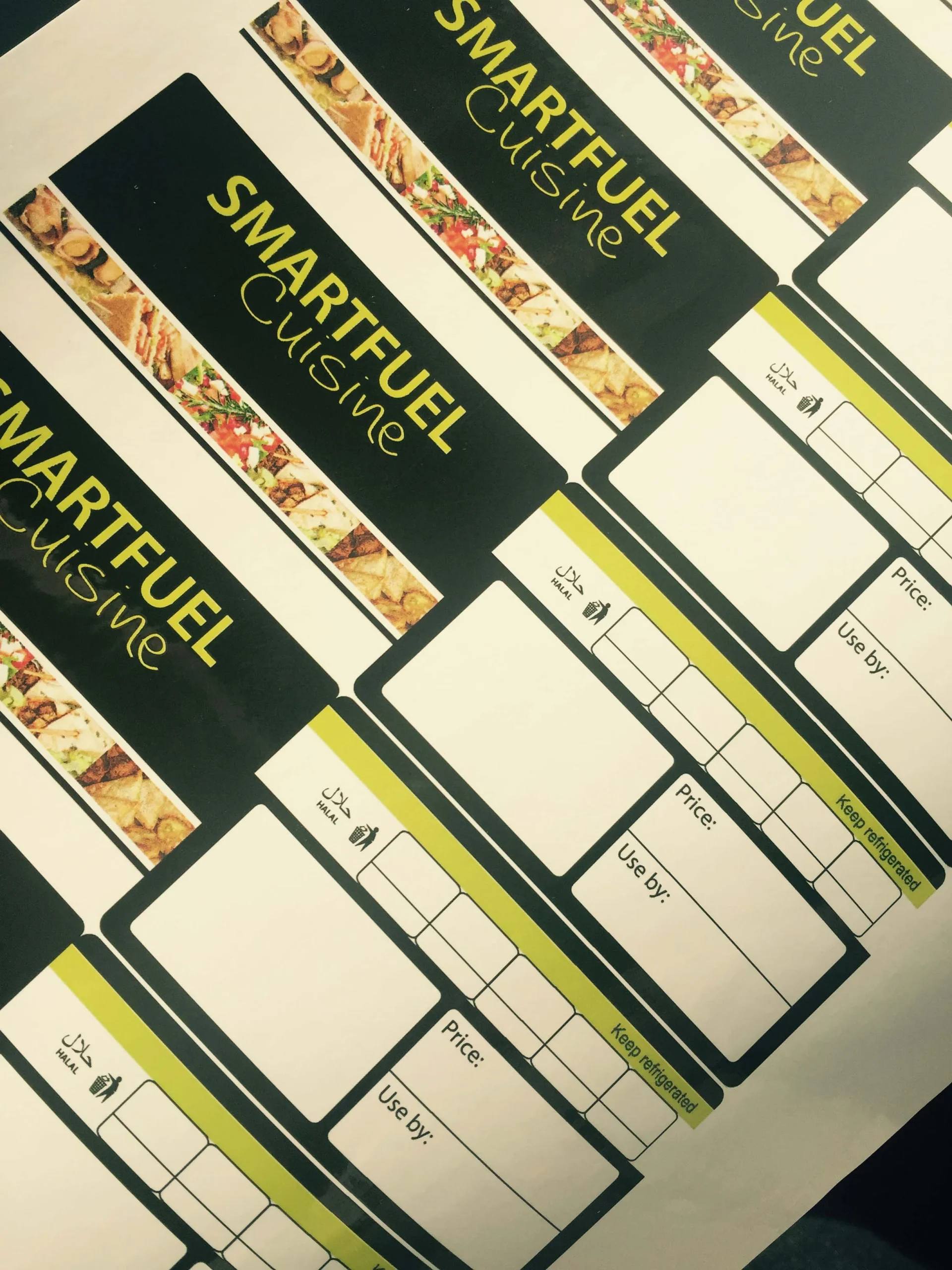 Smartfuel cuisine sandwich labels