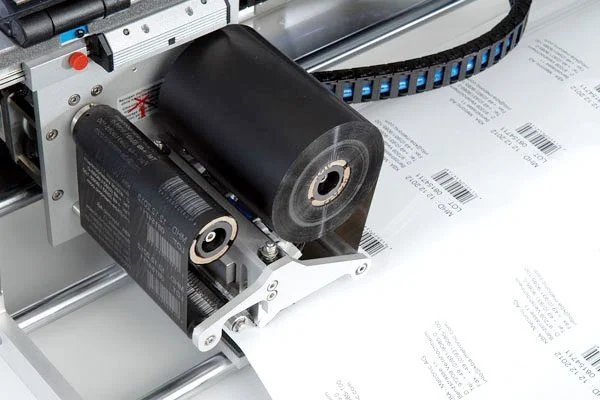 Thermal printer ribbons in printer
