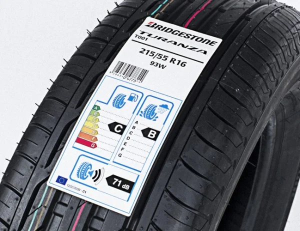Tyre labels with strong tyre adhesive